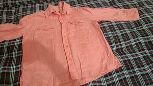 Coral Button-Down Shirt