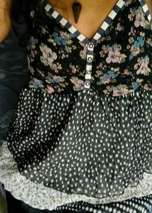 Cute Babydoll top with polka dot pattern