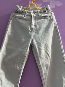Stylish Light Wash Wide Leg Jeans