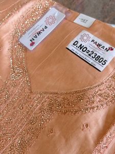 pure glace Cotton pakistani wedding &amp; festive suit