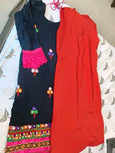 gujrati embroidery beautiful  kurti ethnic ,