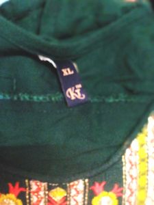 Beautiful Green Saree with Embroidery