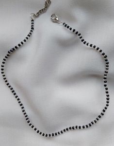 Delicate Pearl Necklace with Gold Accent