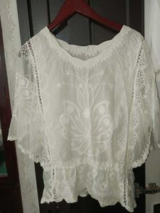Sheer Lace Boho Blouse