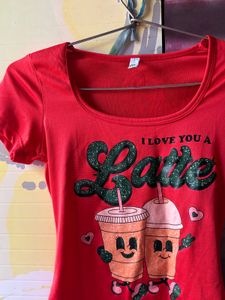 Cute "I Love You a Latte" Bodysuit