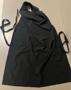 Elegant Black Halter Neck Dress