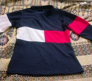 New Color Block Long Sleeve Top