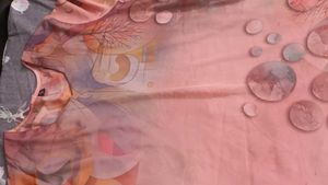 Peach Floral Kurta Set