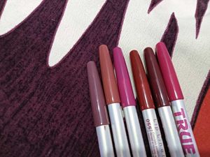 Set of 6 True Lips Lip Liner Pencils