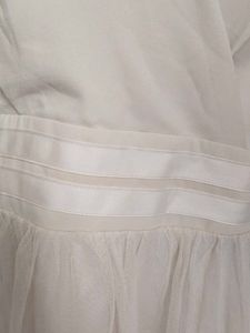Refill Seoul Off-White Wrap Mini Dress