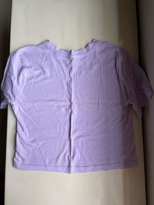 Lavender Cropped T-Shirt
