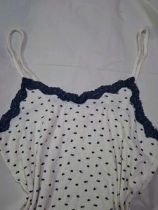 Cute Navy flower print Cami Top
