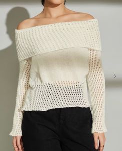 Off-Shoulder Knit Sweater