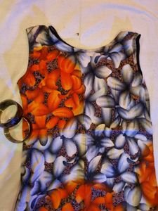 Vibrant Floral Sleeveless kurti