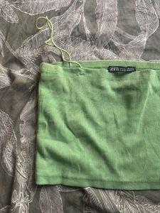 Zara Ribbed Cropped Top