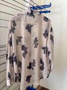 Sheer Animal Printed Shirt