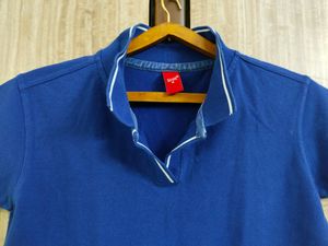 Navy Blue Collared T-shirt (34-36)