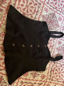 Chic Black Button-Front Top