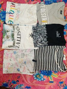 Bundle of 6 graphic t-shirts