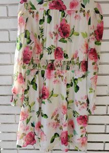 Floral Print Midi Dress with tags