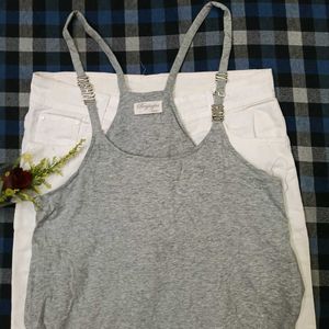 Stylish Grey Racerback Camisole Tank Top