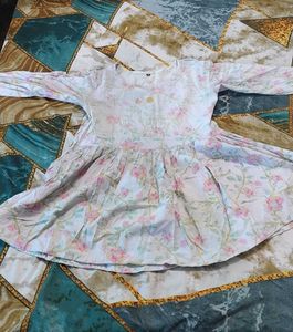 Floral Print Flared Kurti