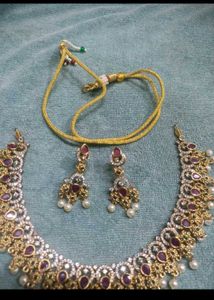 Jeweled Necklace &amp; Earring Set
