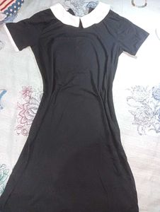 Black Peter Pan Collar Dress