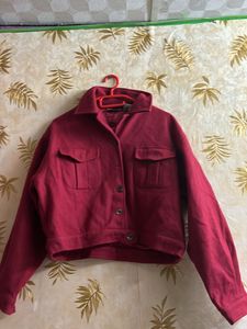 Winter Coat, Full sleeves, beautiful red colour