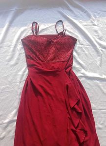 Stunning Red Sequin Party Dress