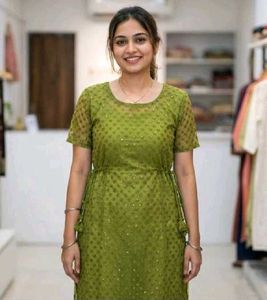 Beautiful Olive Green Kurta