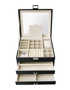 ✨🤌Elegant Black Jewelry Box Organizer