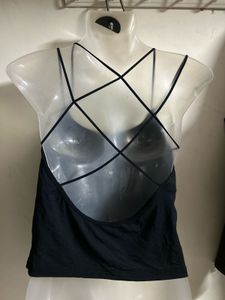 Black Spaghetti Strap Camisole Top