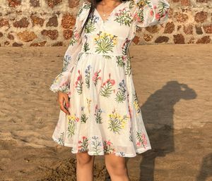 White Embroidered Dress
