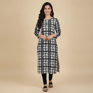 Stylish Checked Kurta
