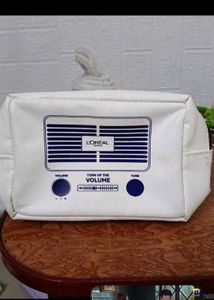 L'Oreal Paris White Makeup Bag