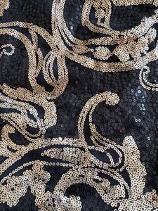 Sparkling Black &amp; Gold Party Dress- S