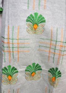 Frock silver 1 piece latest embroidery work design