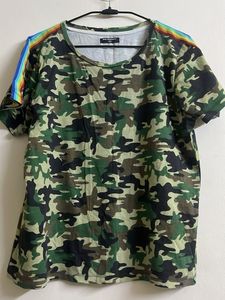 Army Print T-Shirt