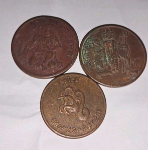 3Collectible temple token coins