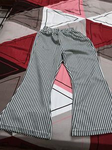 Flared Houndstooth Pants