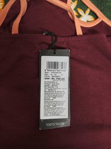 Burgundy Halter Neck Crop Top