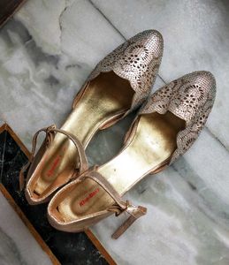 Khadims Mesh Sparkle Mules