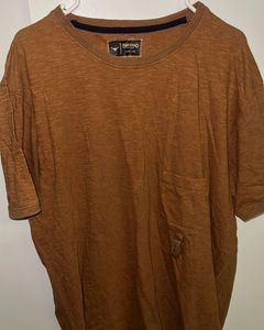 Brown Short Sleeve Pocket T-Shirt