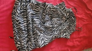Zebra Print Ruched Mini Dress