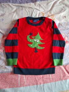 Red Christmas Tree Sweater