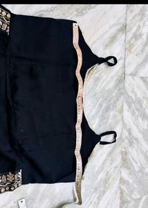 Elegant Black Embroidered Gown