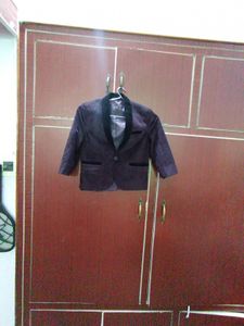 velvet coat with shirt