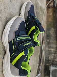 Kids Navy Blue Sneakers with Velcro