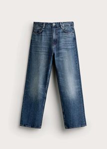 Zara Blue Wash Straight Leg Jeans
